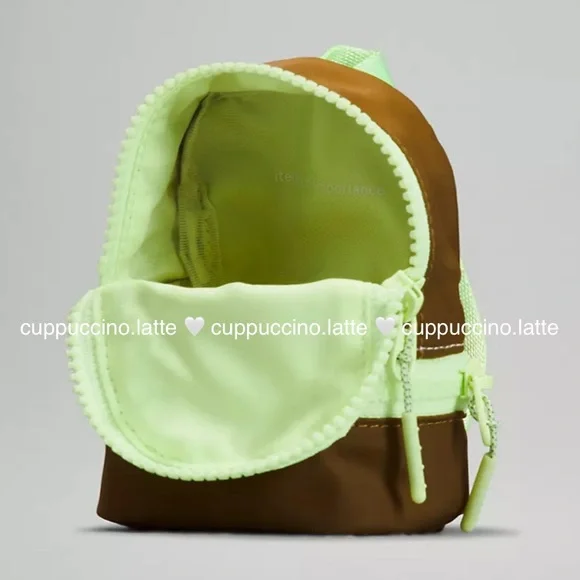 SOLD🍋Lululemon City Adventurer Backpack Nano White Opal/Burnt Caramel/Faded Zap - Picture 9 of 13